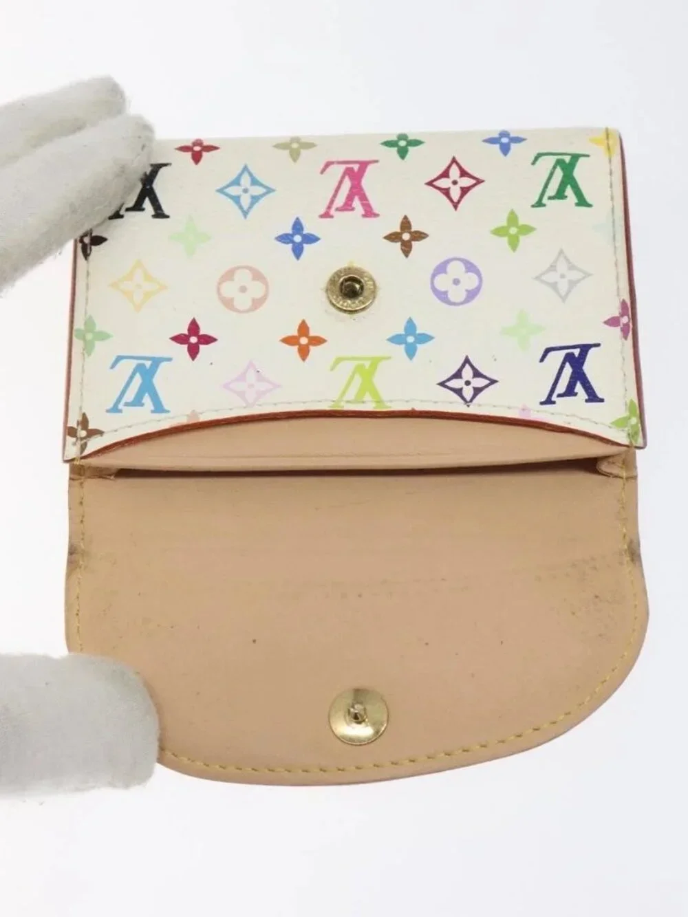 LOUIS VUITTON Monogram Multicolor Anvelop Cult De Vuitto M66557 LV Auth hk2553